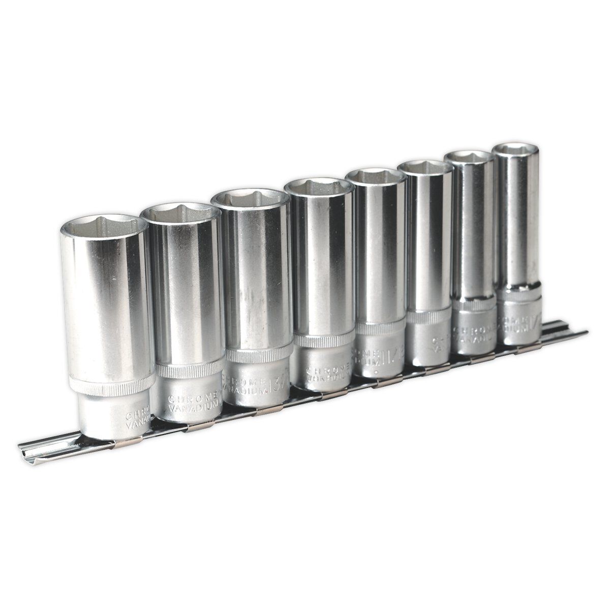 Socket Set 8pc 1/2"Sq Drive 6pt Deep WallDrive® Imperial