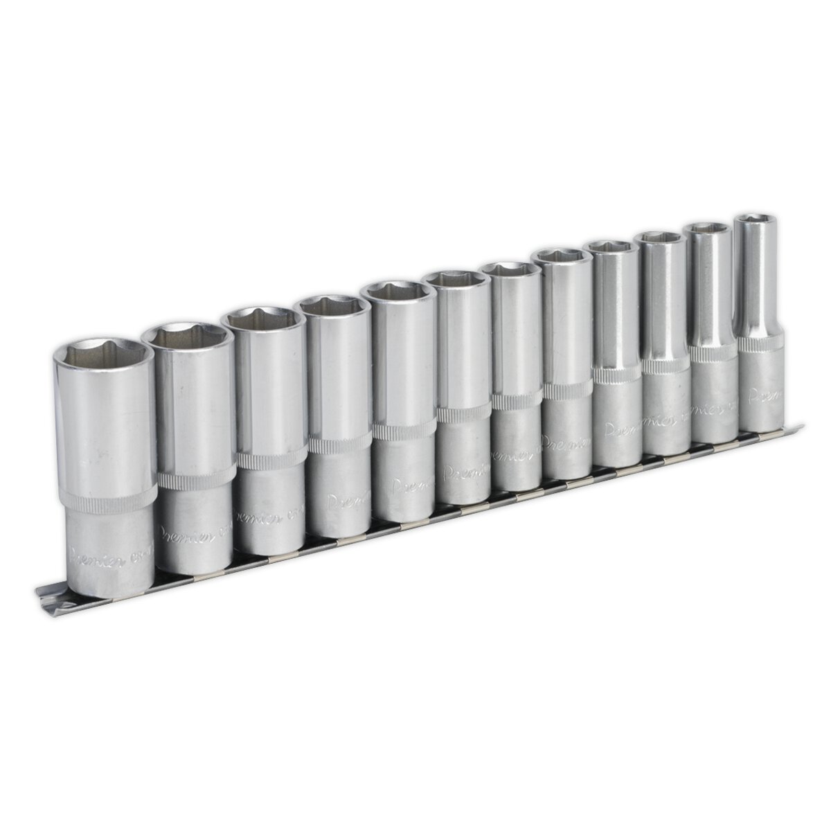 Socket Set 12pc 1/2"Sq Drive 6pt Deep WallDrive® Metric