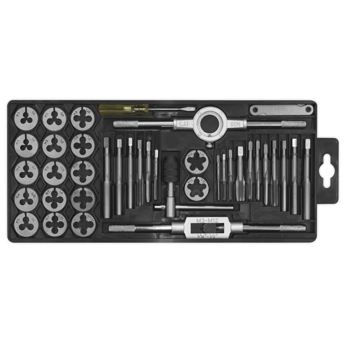 Tap & Die Set 40pc Split Dies Metric