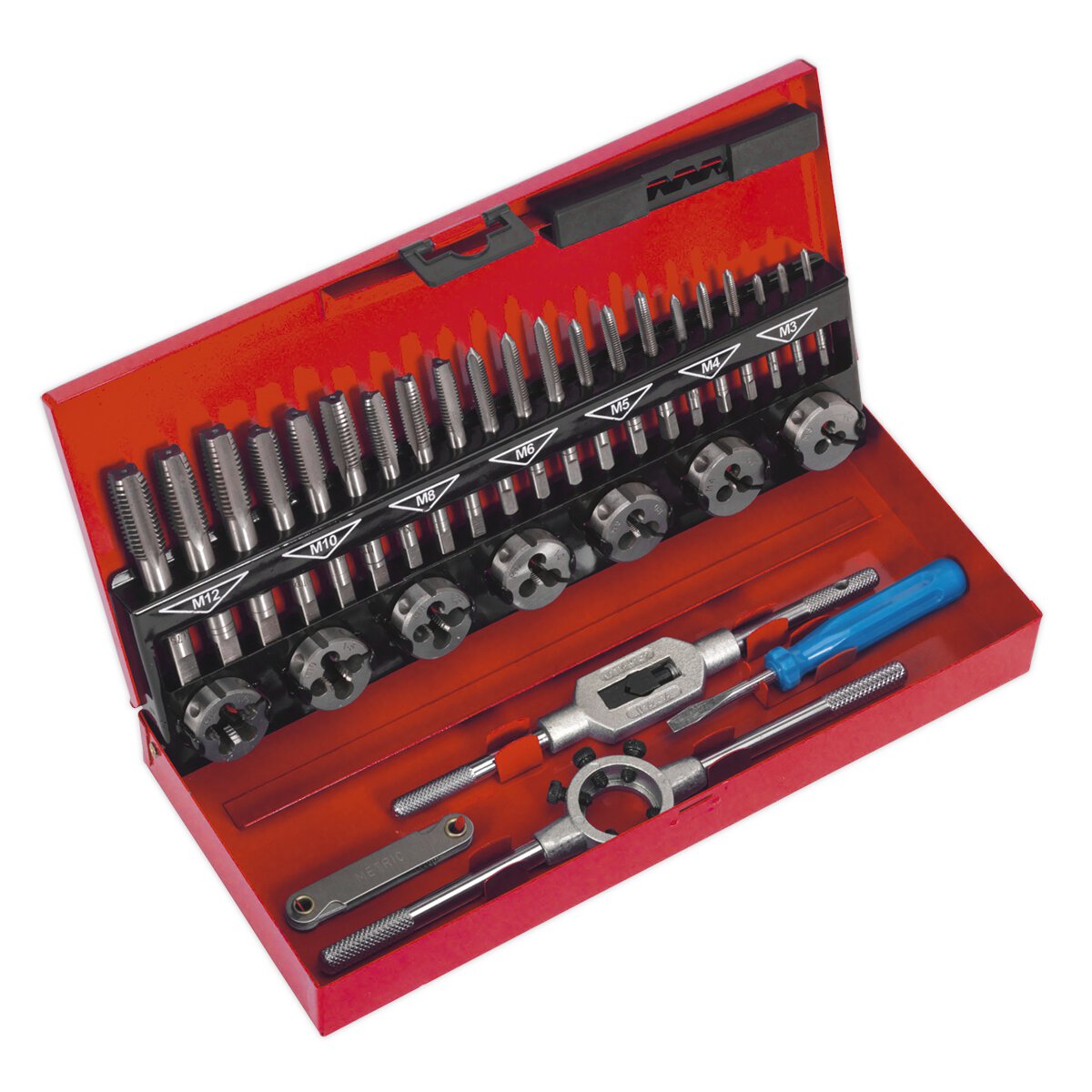 Tap & Die Set 32pc Split Dies - Metric