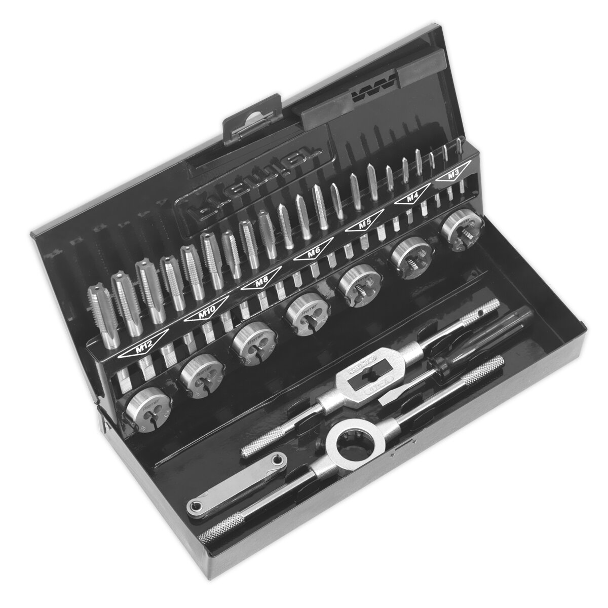 Tap & Die Set 32pc Split Dies HSS 4341 - Metric