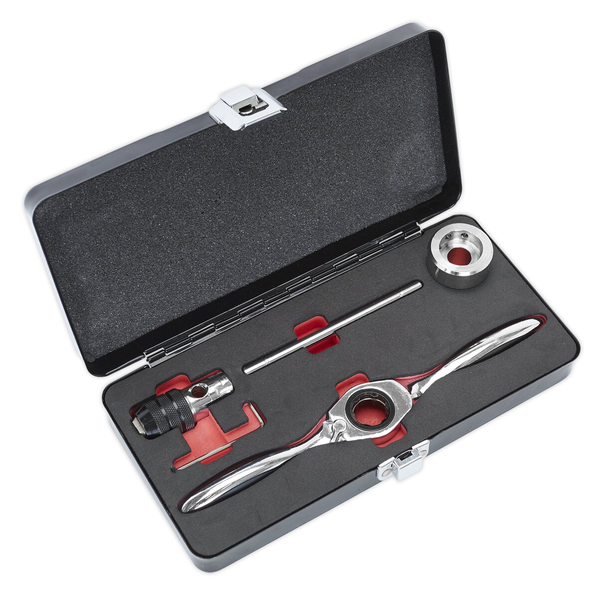 Bi-Directional Ratchet Tap & Die Holder Set 5pc