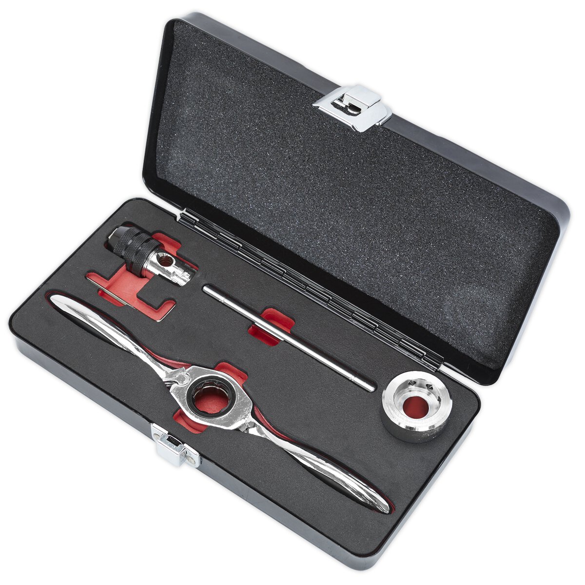 Bi-Directional Ratchet Tap & Die Holder Set 5pc