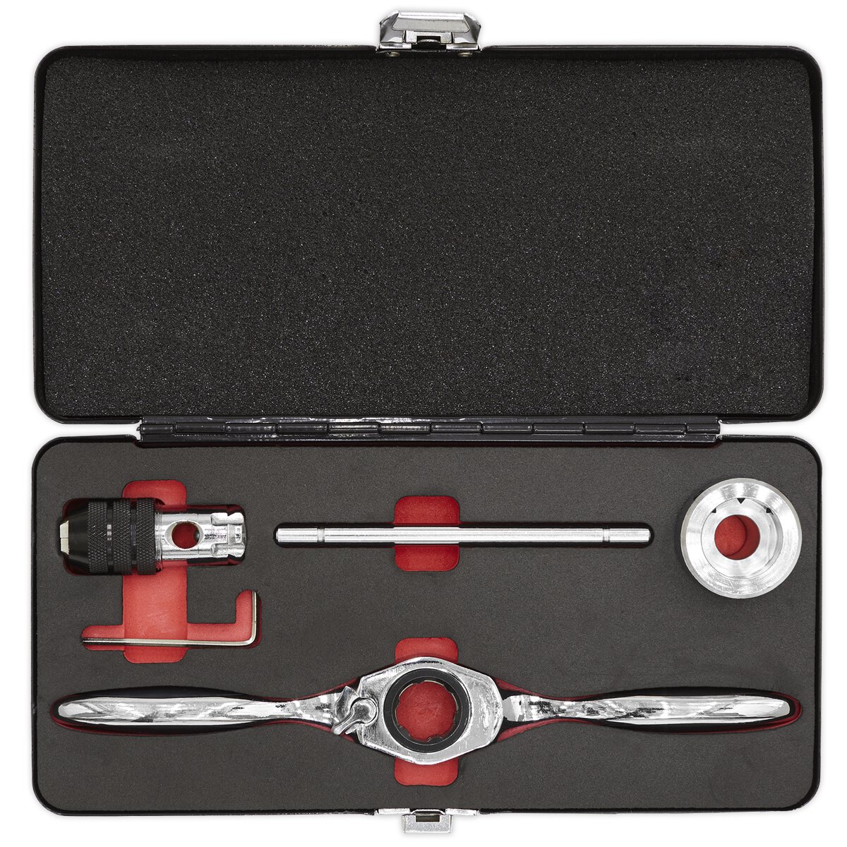 Bi-Directional Ratchet Tap & Die Holder Set 5pc