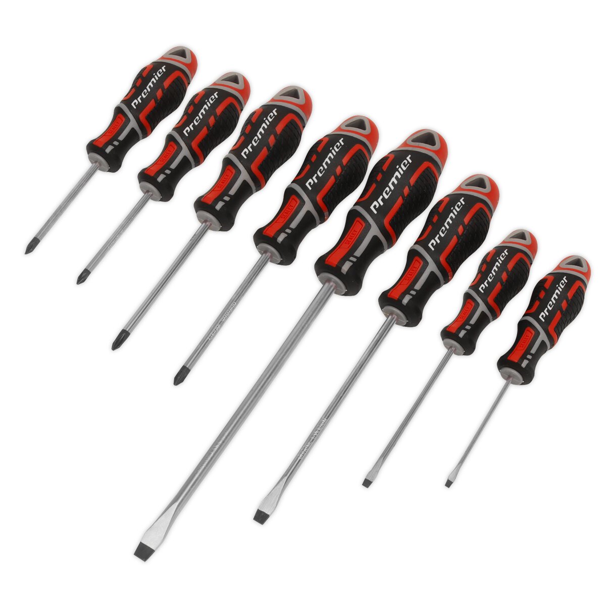Screwdriver Set 8pc GripMAX® - Red