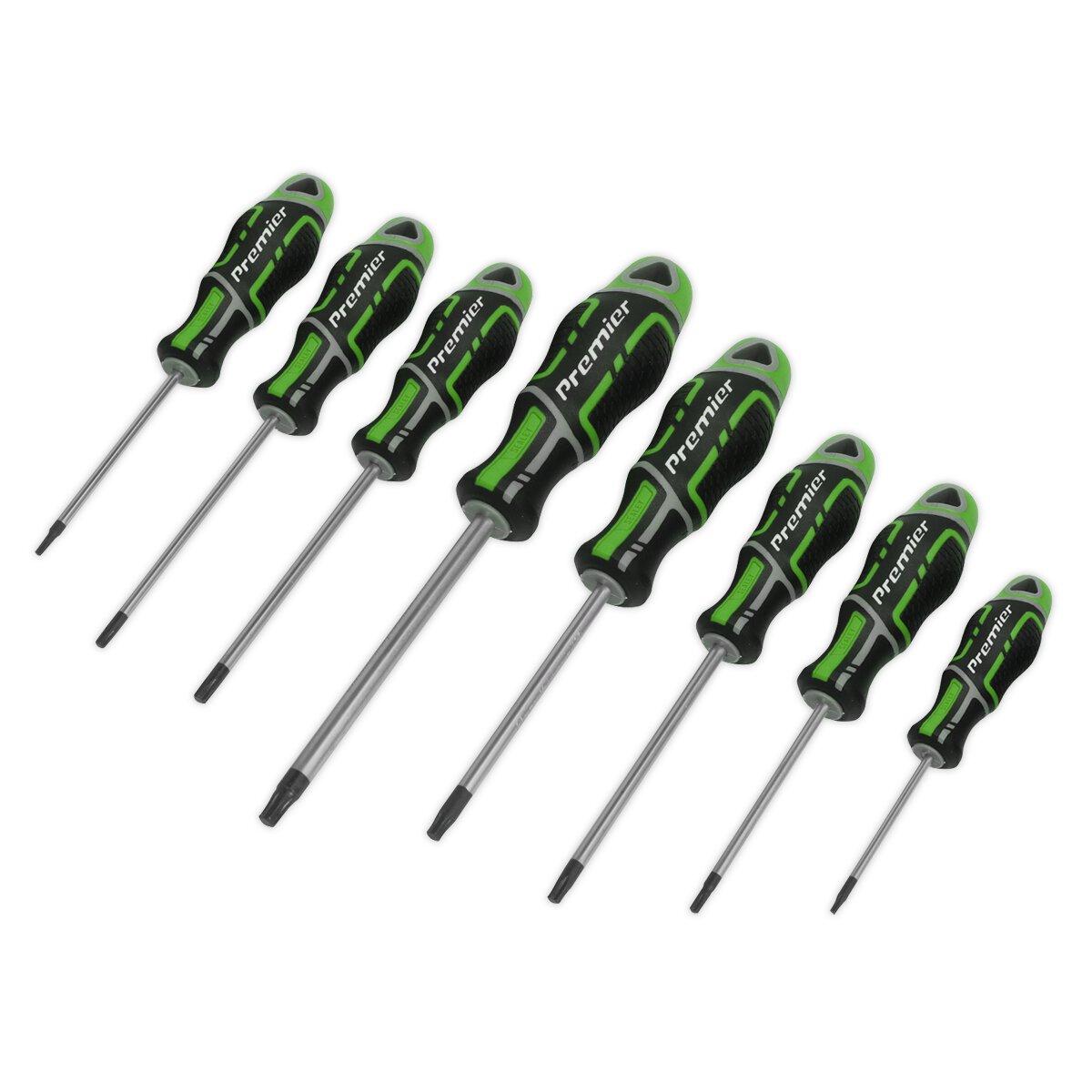 Screwdriver Set 8pc Security TRX-Star* GripMAX® - Hi-vis Green