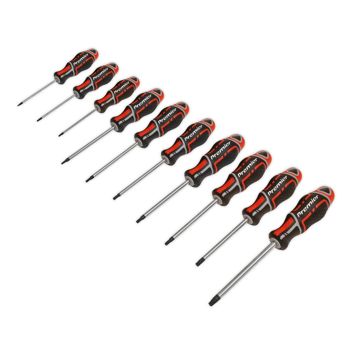 Screwdriver Set 10pc TRXStar* GripMAX® Red Building Materials Online
