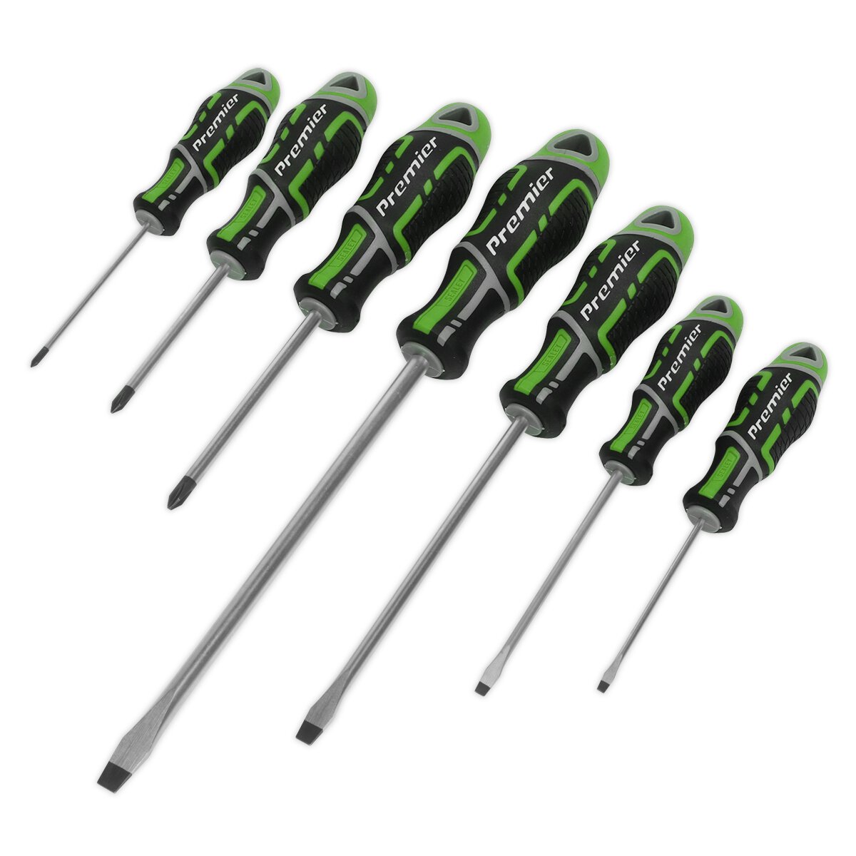 Screwdriver Set 7pc GripMAX® - Hi-Vis Green
