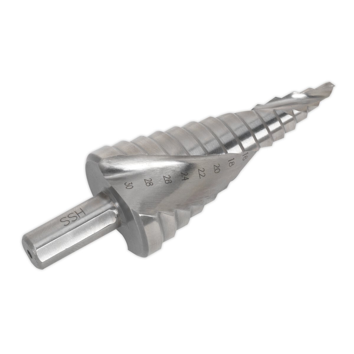 HSS M2 Step Drill Bit 4-30mm Spiral Flute