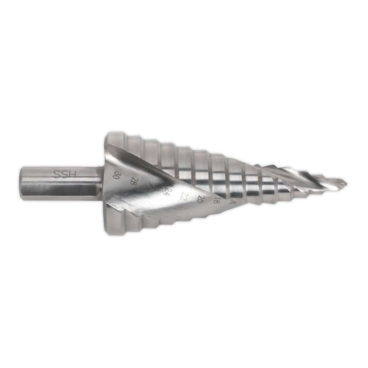 HSS M2 Step Drill Bit 4-30mm Spiral Flute
