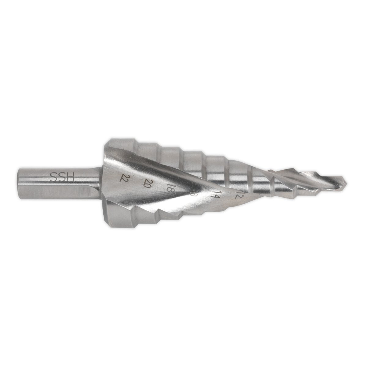 HSS 4341 Step Drill Bit 4-22mm Spiral Flute