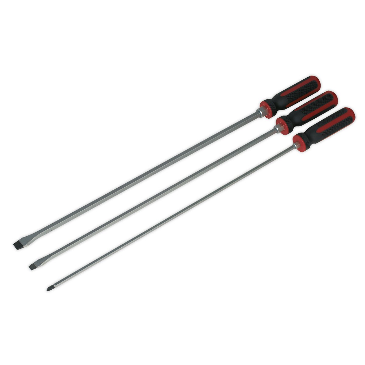 Screwdriver Set 3pc 450mm Hammer-Thru