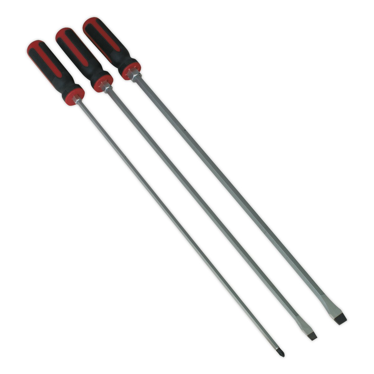 Screwdriver Set 3pc 450mm Hammer-Thru