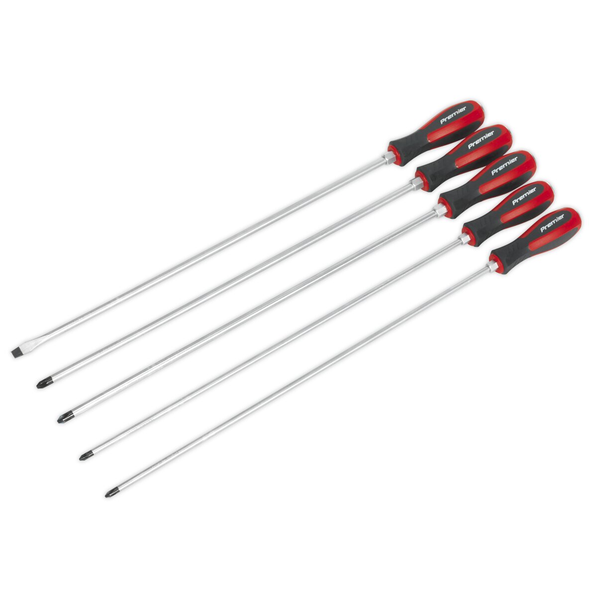 Screwdriver Set 5pc Hammer-Thru 450mm