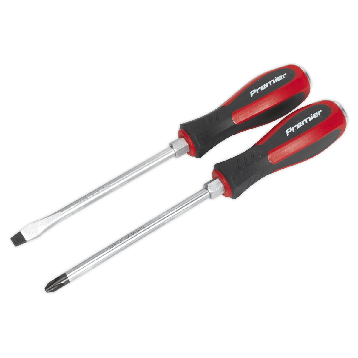 Screwdriver Set 2pc Hammer-Thru