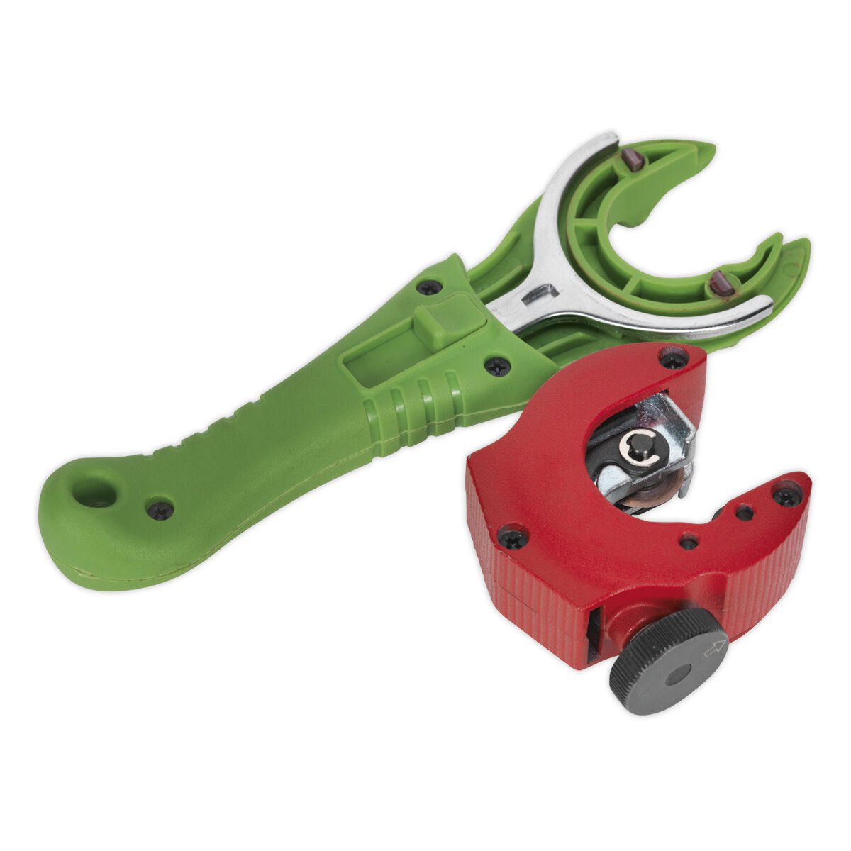 Ratcheting Pipe Cutter 2-in-1 Ø6-28mm