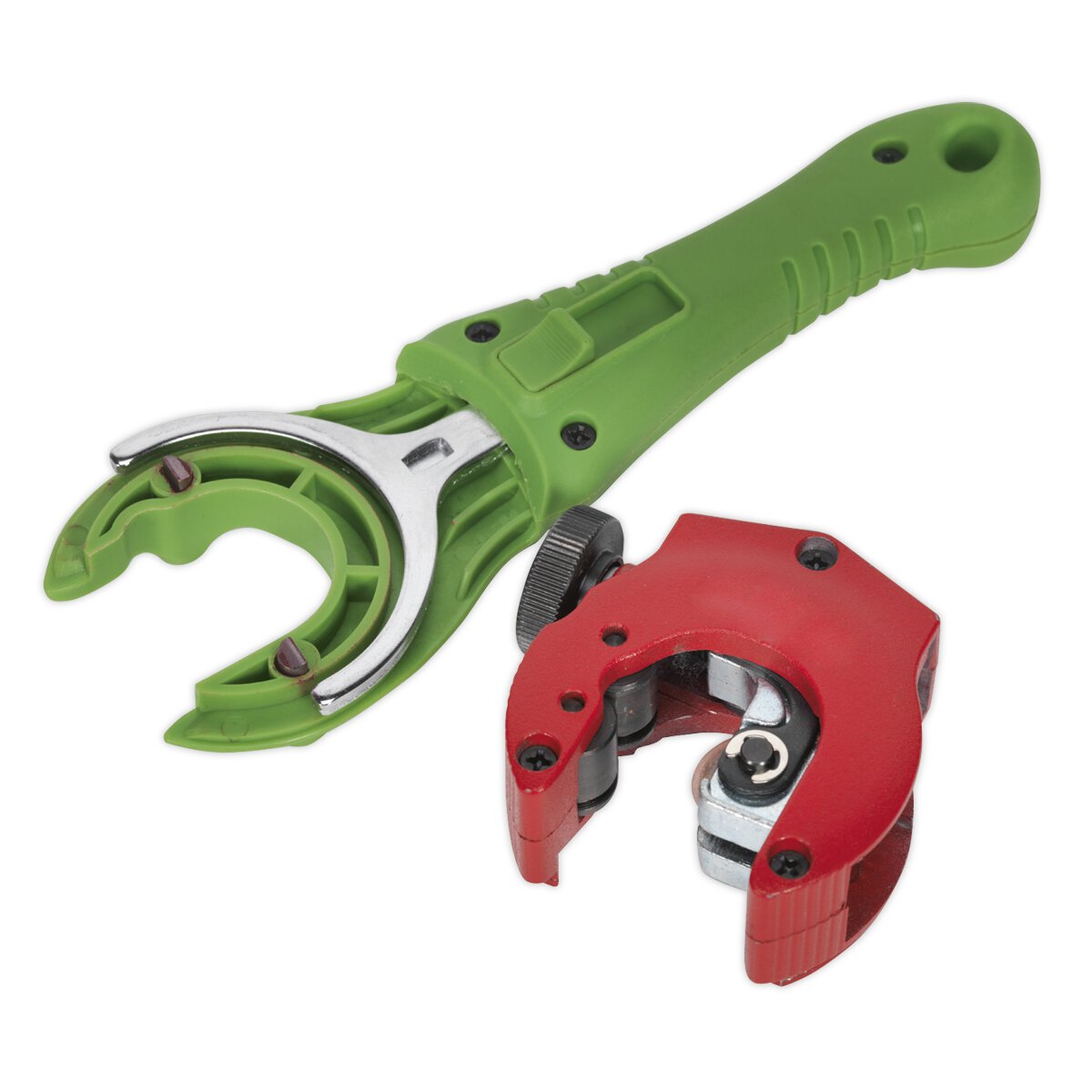Ratcheting Pipe Cutter 2-in-1 Ø6-28mm