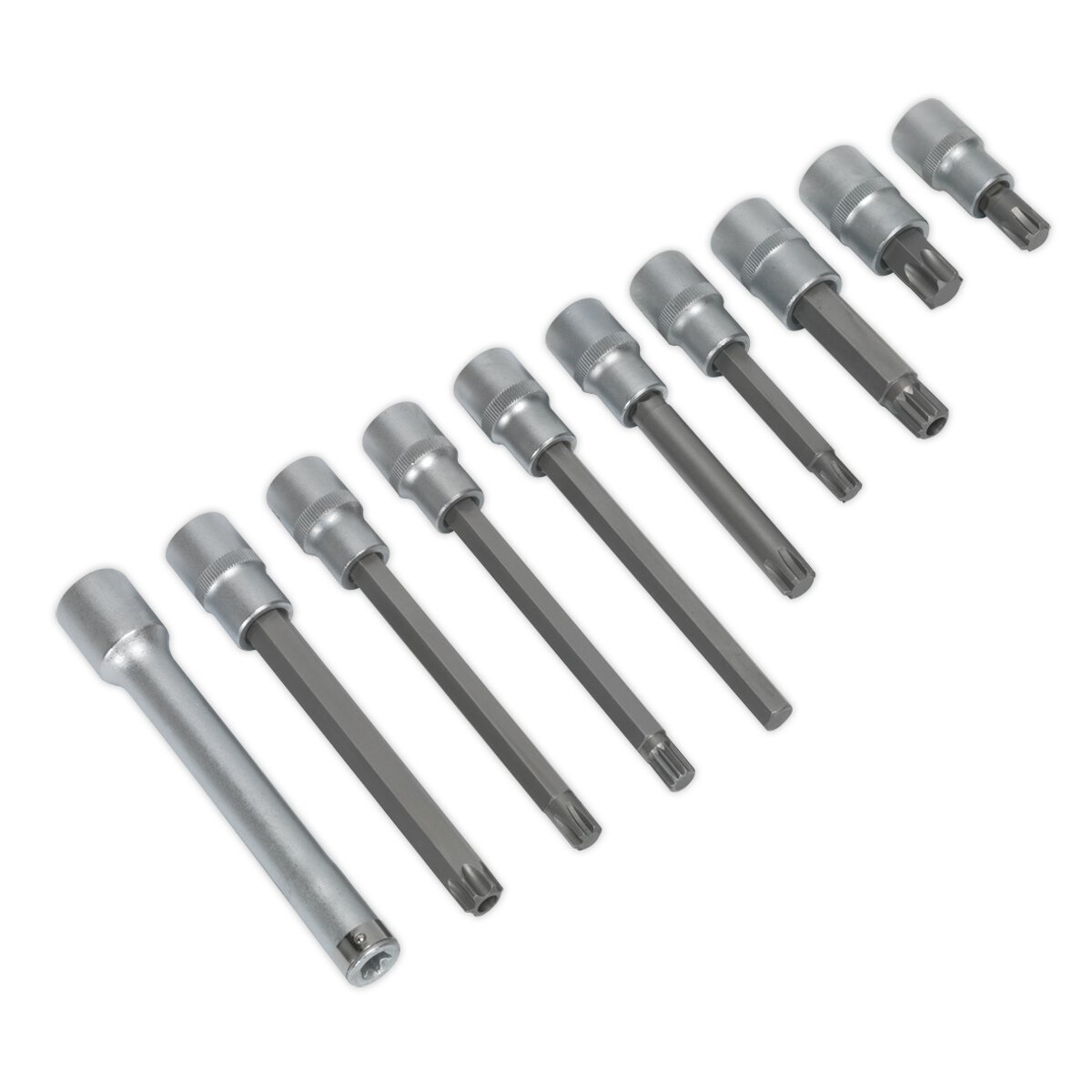 Head Bolt Socket Bit Set 10pc 1/2"Sq Drive