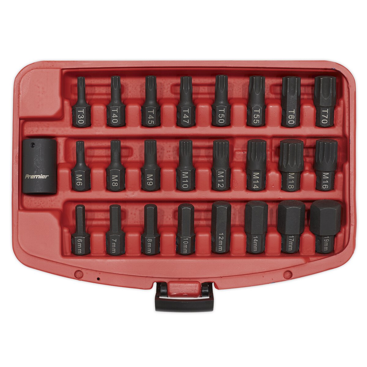 Impact TRX-Star*/Hex/Spline Bit Set 25pc 1/2"Sq Drive