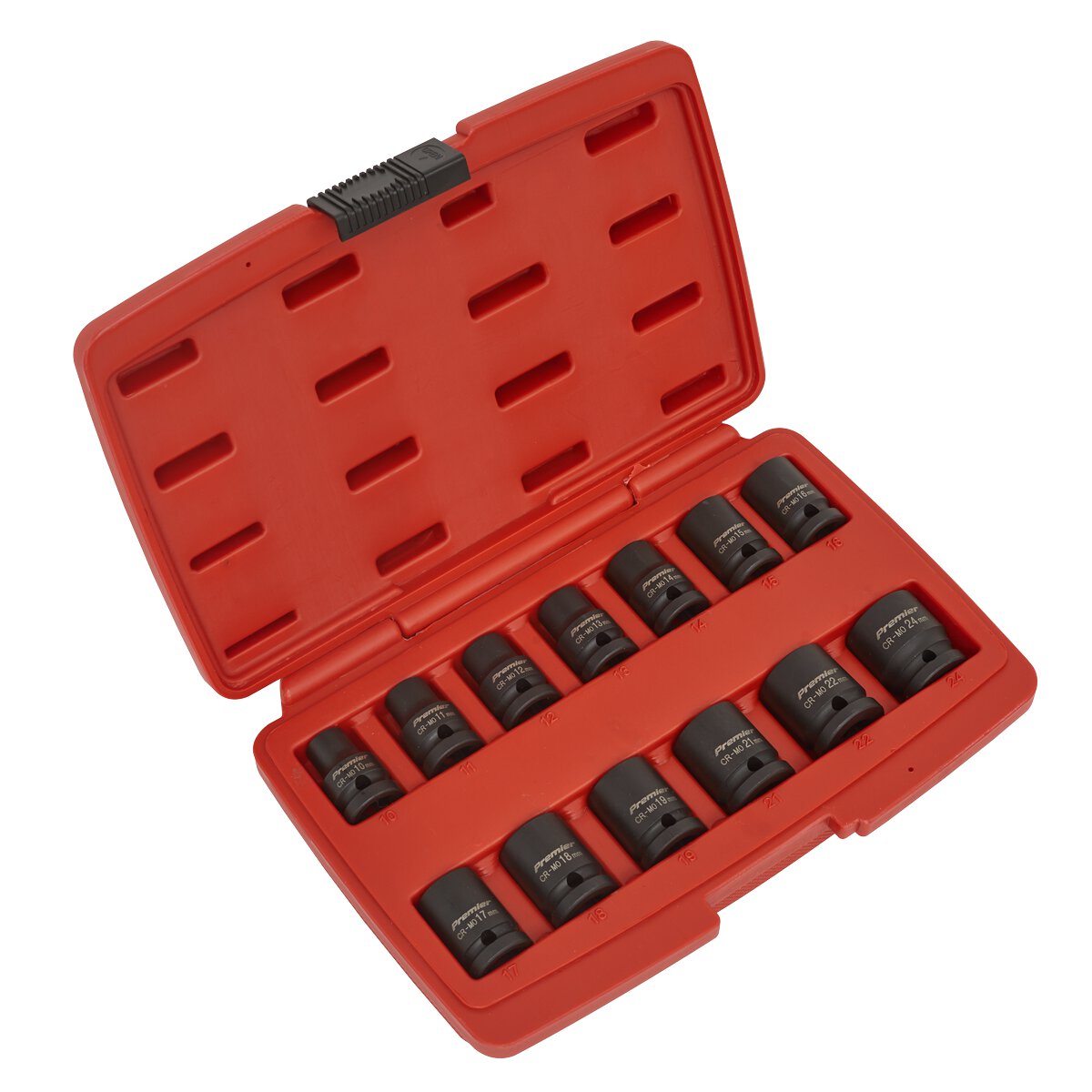 Impact Socket Set 13pc 1/2"Sq Drive 12pt