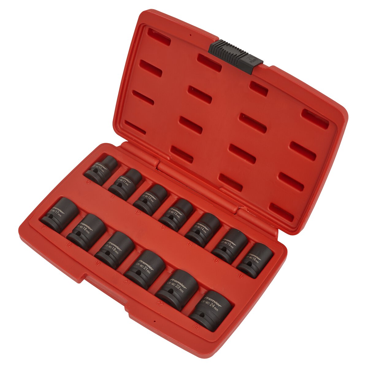 Impact Socket Set 13pc 1/2"Sq Drive 12pt