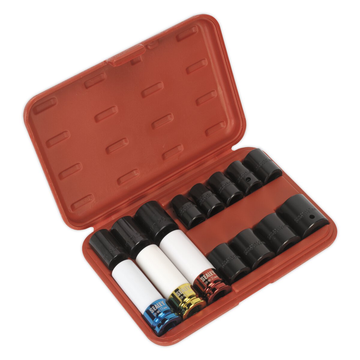 Impact Socket & Wheel Nut Remover Set 15pc 1/2"Sq Drive