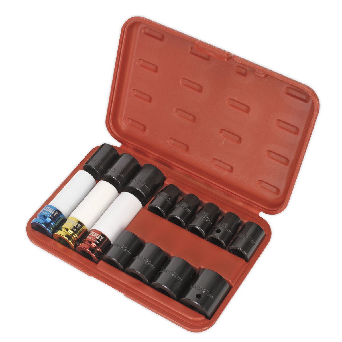 Impact Socket & Wheel Nut Remover Set 15pc 1/2"Sq Drive