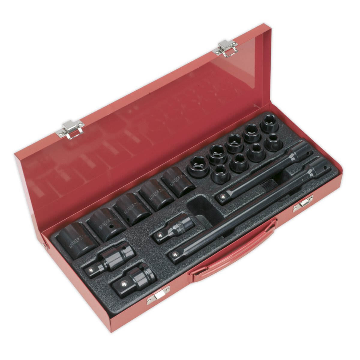 Impact Socket Set 19pc 1/2"Sq Drive Metric
