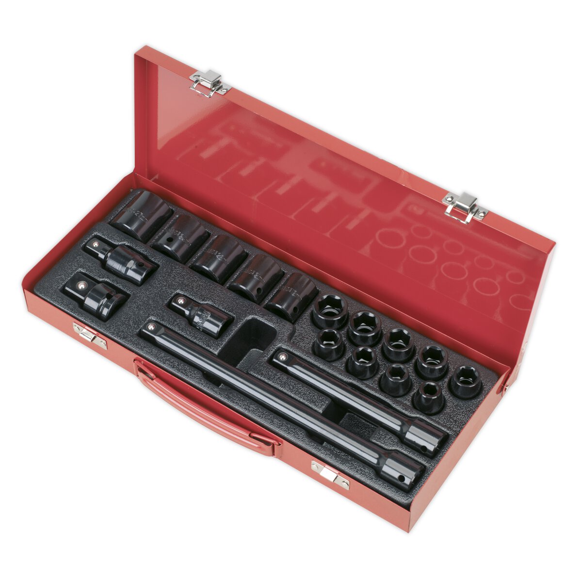 Impact Socket Set 19pc 1/2"Sq Drive Metric