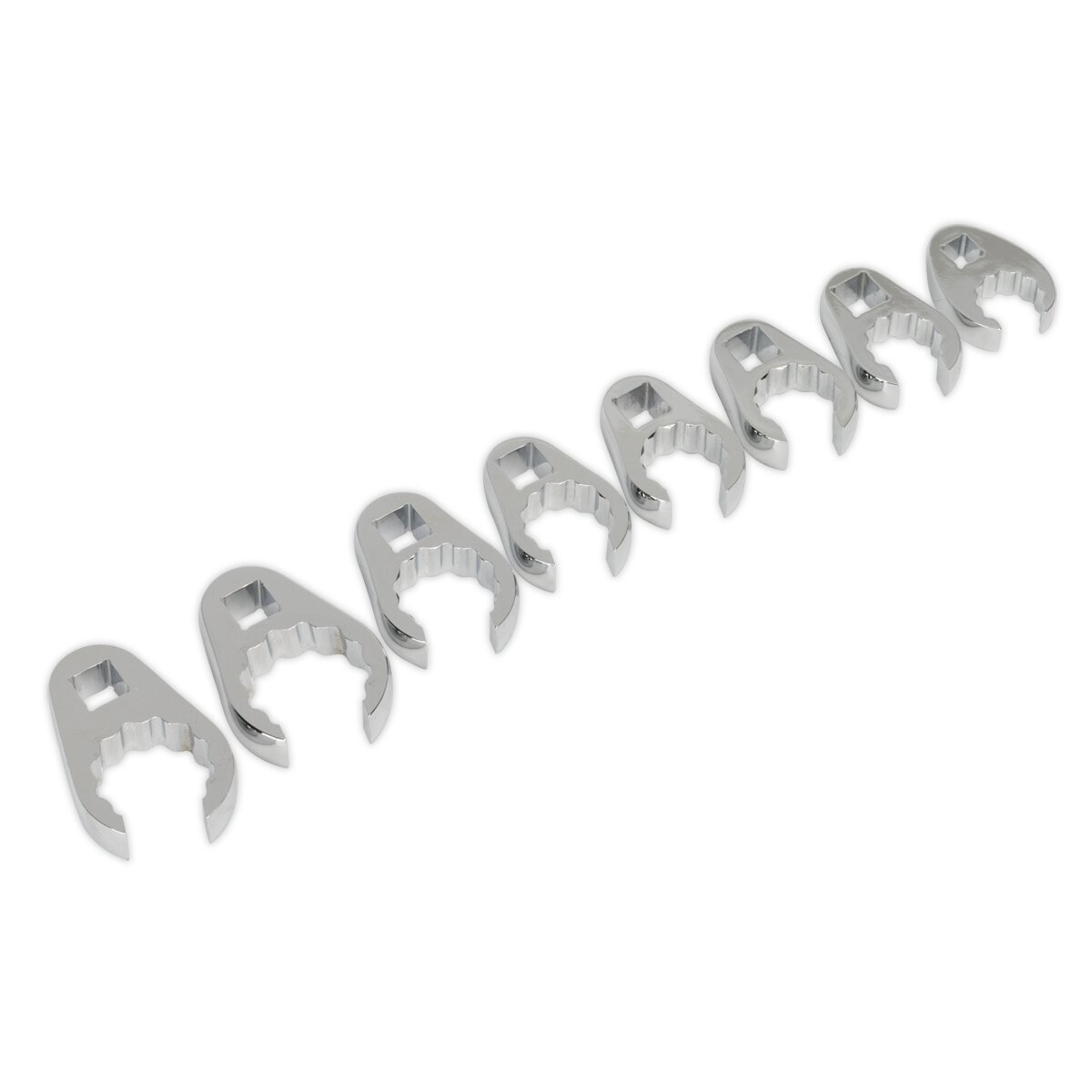 Crow's Foot Spanner Set 8pc 1/2"Sq Drive Metric