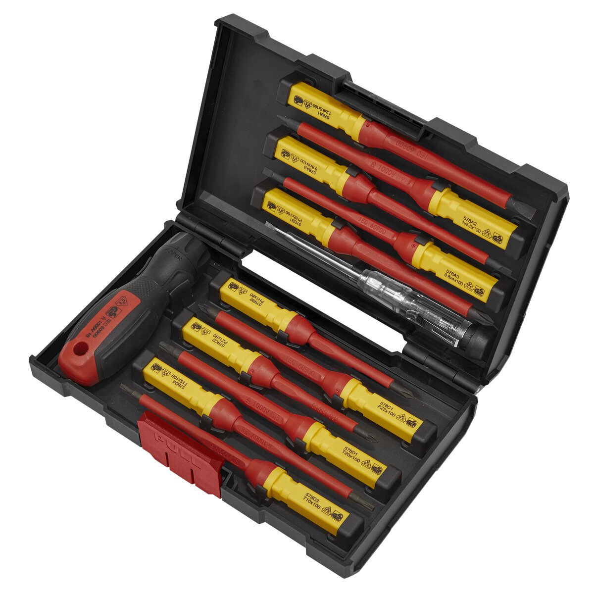 Screwdriver Set 13pc Interchangeable - VDE Approved