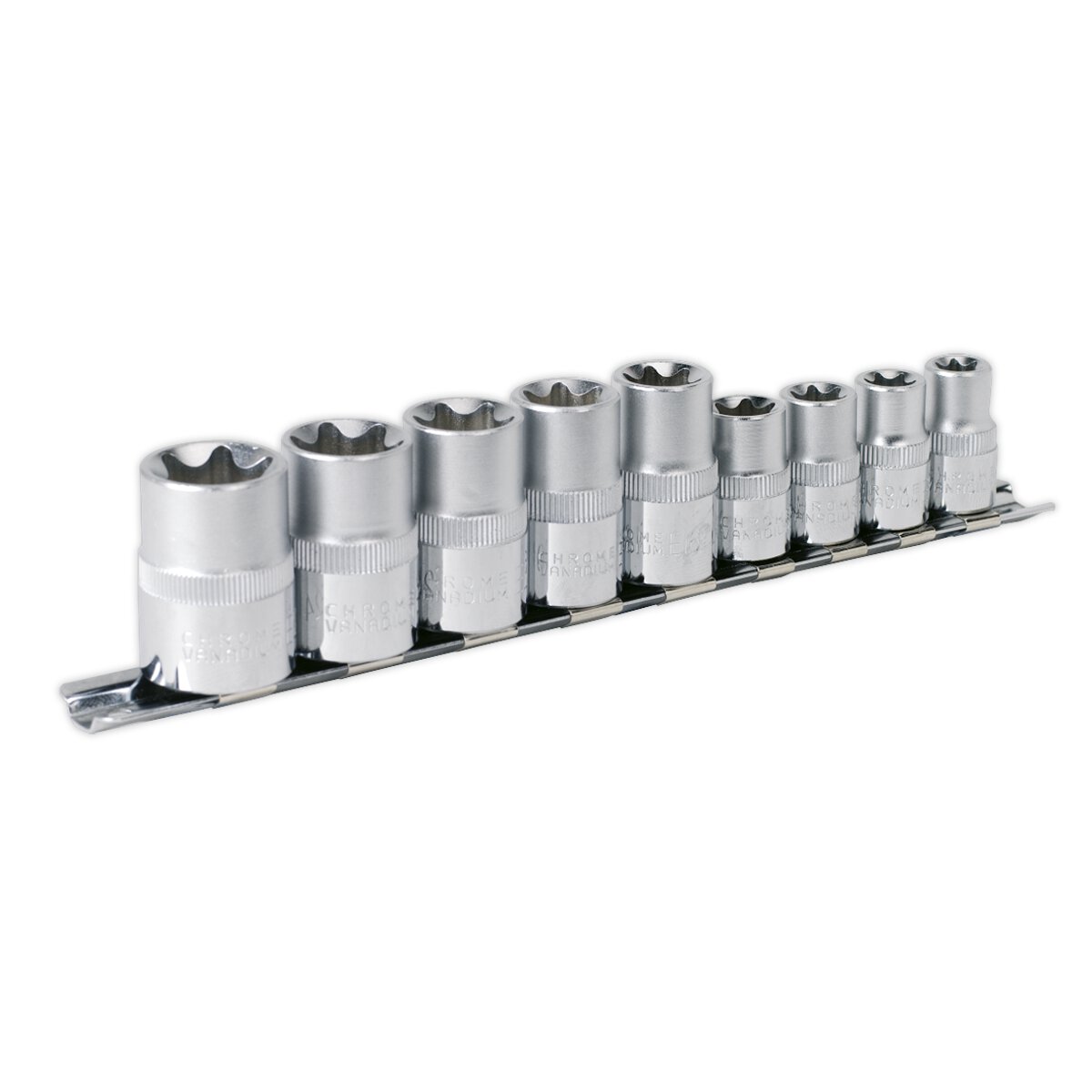 TRX-Star* Socket Set 9pc 3/8" & 1/2"Sq Drive E10-E14 & E16-E24