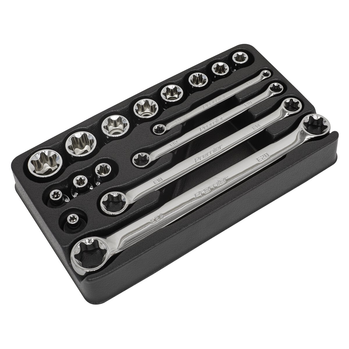 TRX-Star* 3/8"Sq Drive Socket & Spanner Set 16pc
