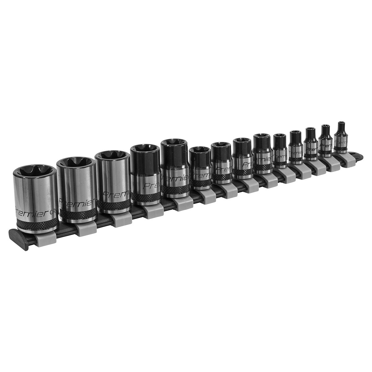 TRX-Star* Socket Set 14pc 1/4", 3/8" & 1/2"Sq Drive E4-E24 Black Series