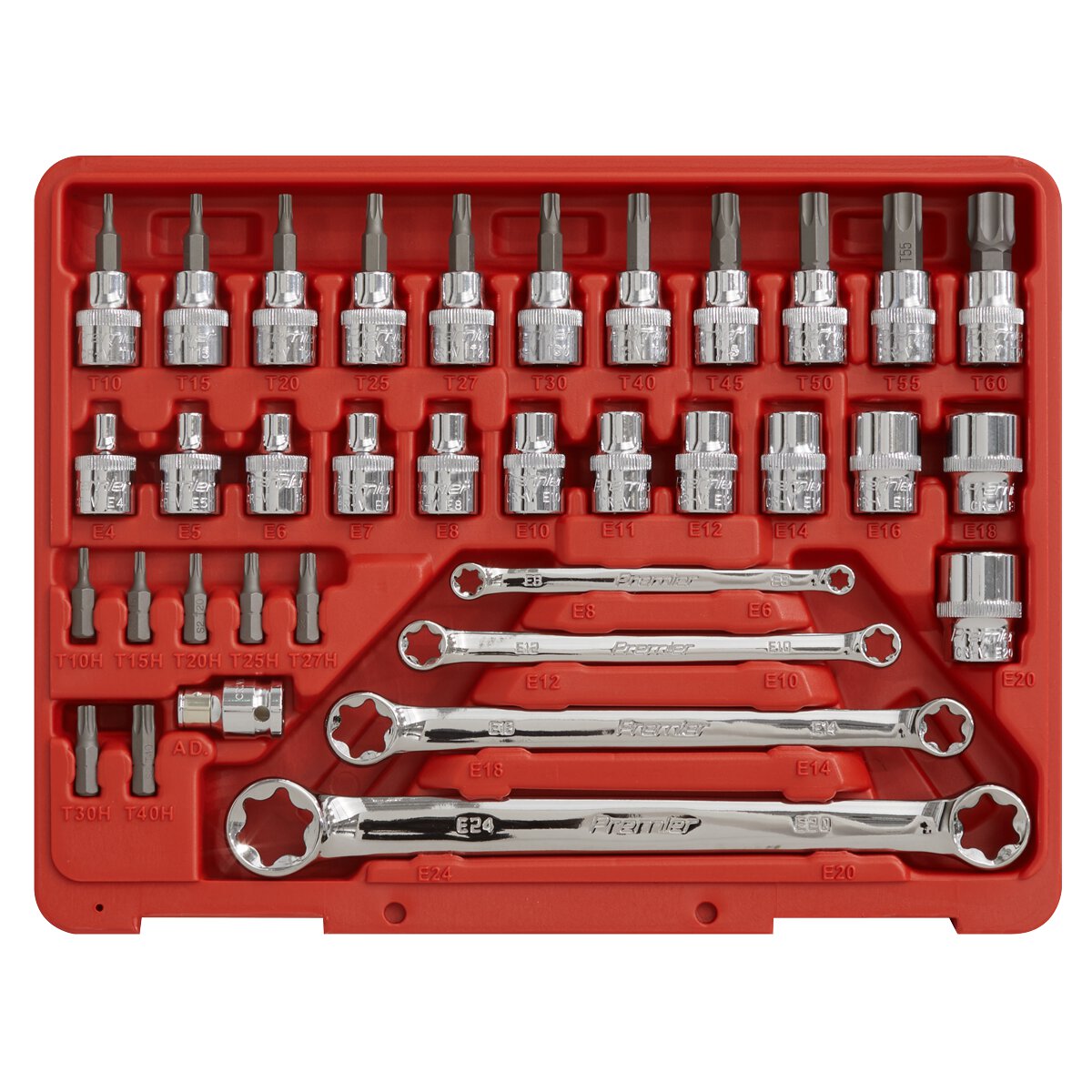 TRX-Star* Socket, Bit & Spanner Set 35pc 3/8"Sq Drive
