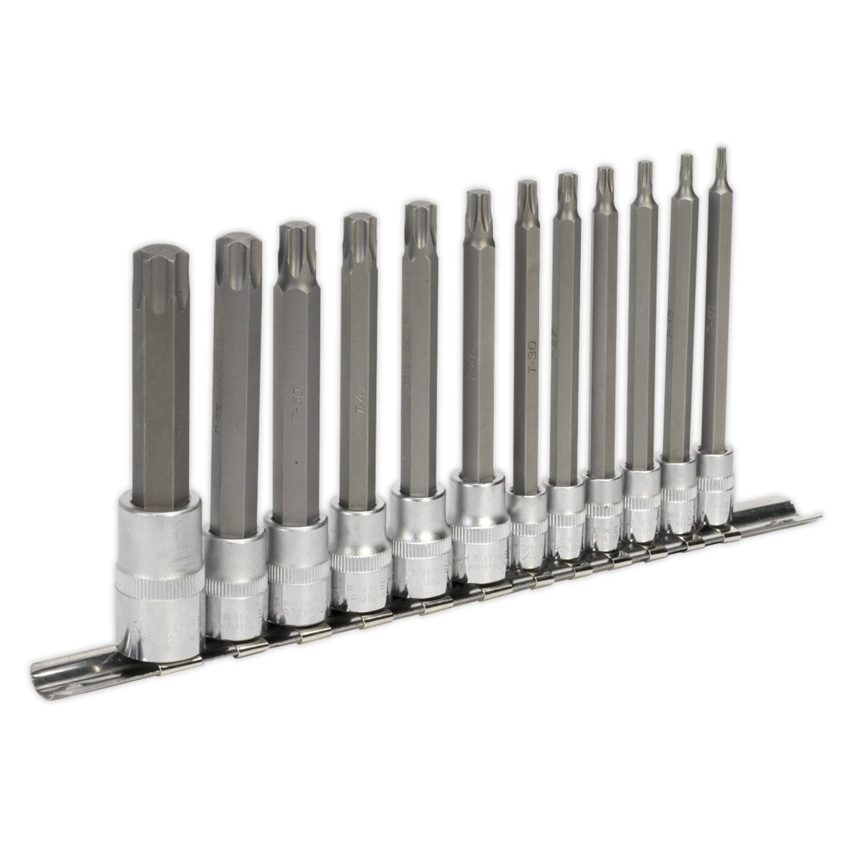 TRX-Star* Socket Bit Set 12pc 1/4", 3/8" & 1/2"Sq Drive 100mm