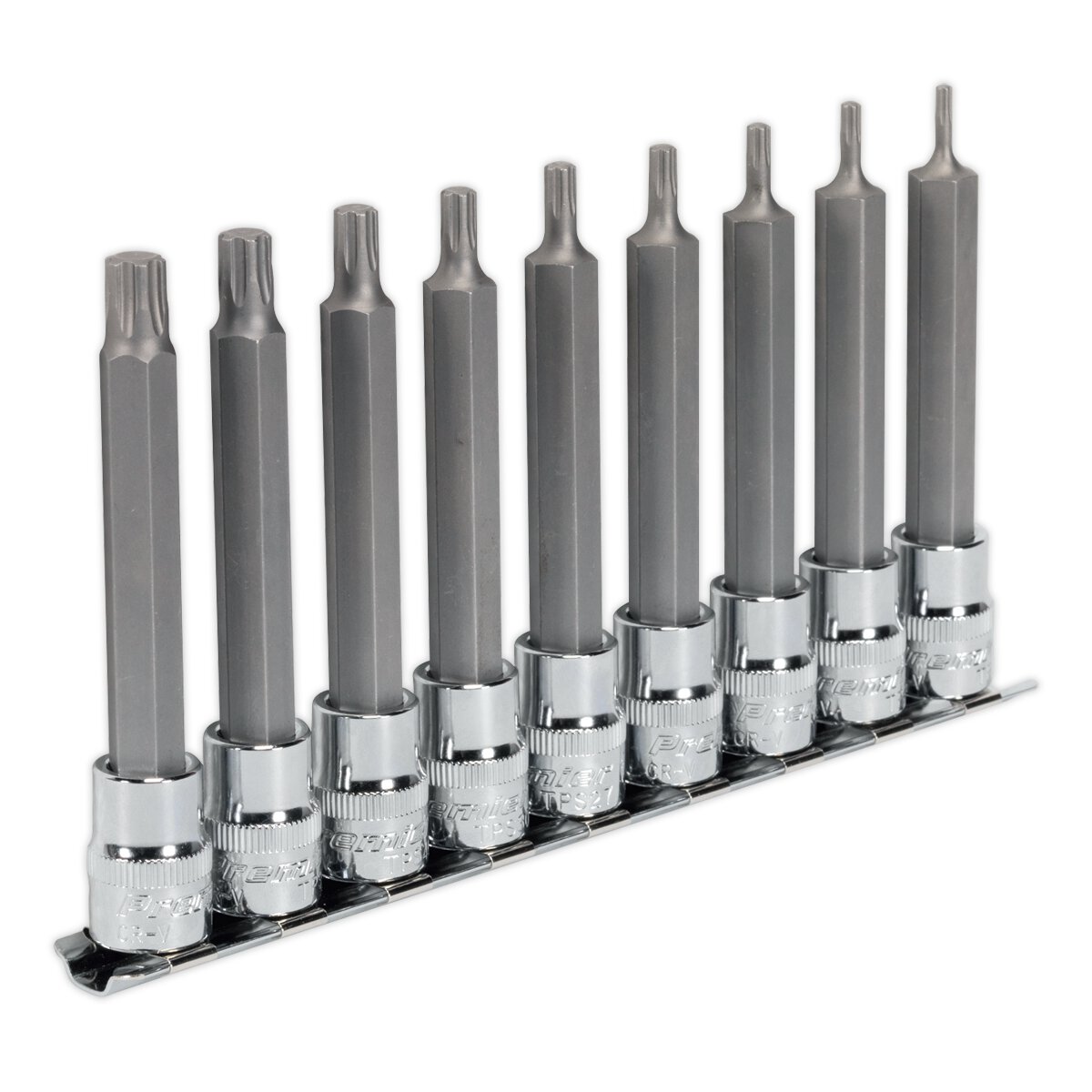 TRX-P* Socket Bit Set 9pc 3/8"Sq Drive 100mm
