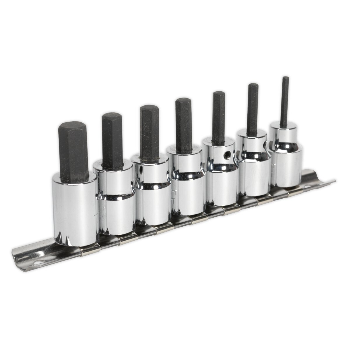 Hex Socket Bit Set 7pc 3/8"Sq Drive Metric