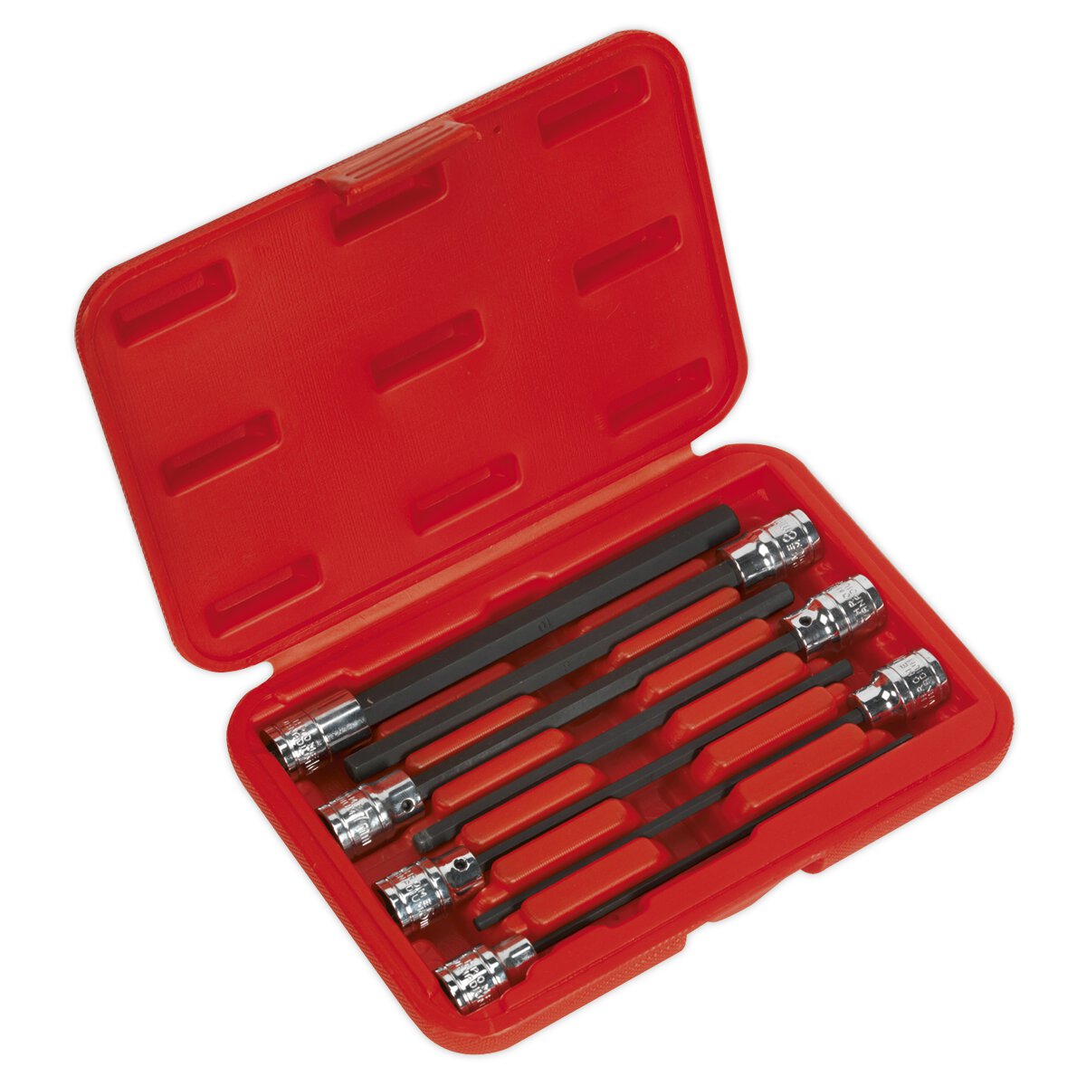 Hex Socket Bit Set 7pc 3/8"Sq Drive 150mm Metric