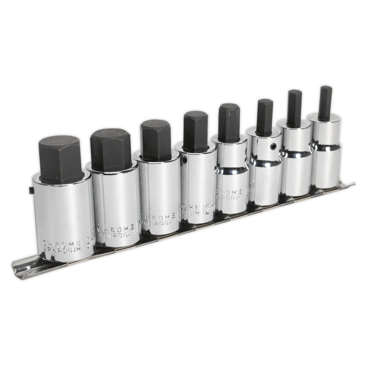 Hex Socket Bit Set 8pc 1/2"Sq Drive Metric