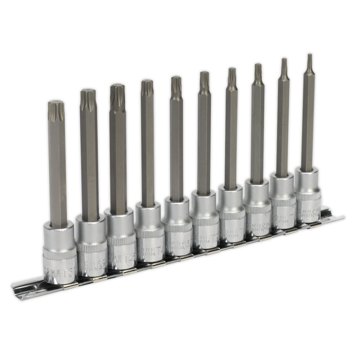 TRX-Star* Socket Bit Set 10pc 3/8"Sq Drive 100mm