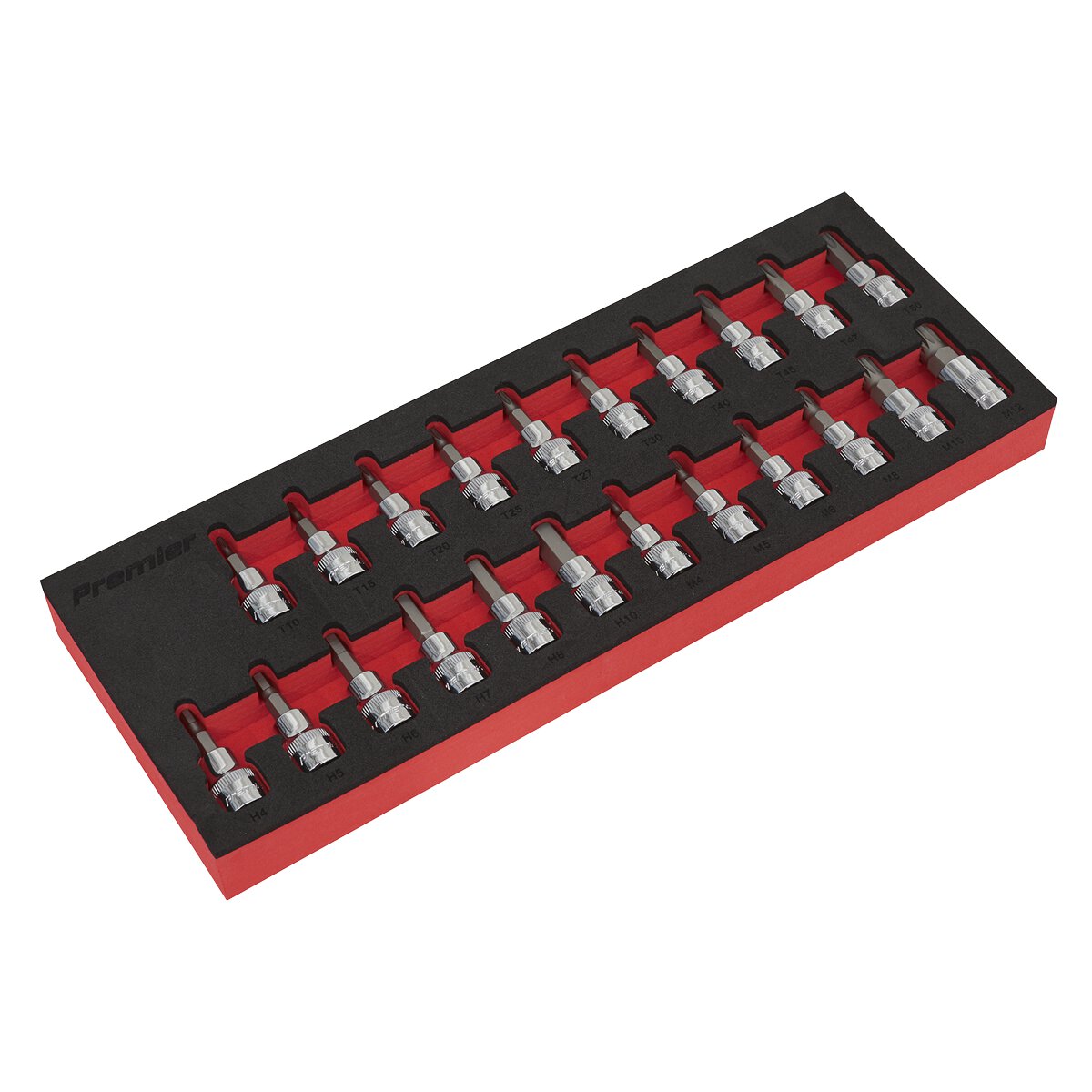 TRX-Star*/Hex/Spline Socket Bit Set 22pc 3/8"Sq Drive