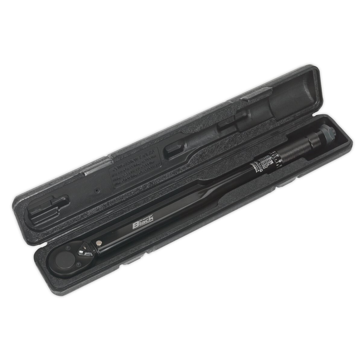 Micrometer Torque Wrench 1/2"Sq Drive Calibrated Black Series