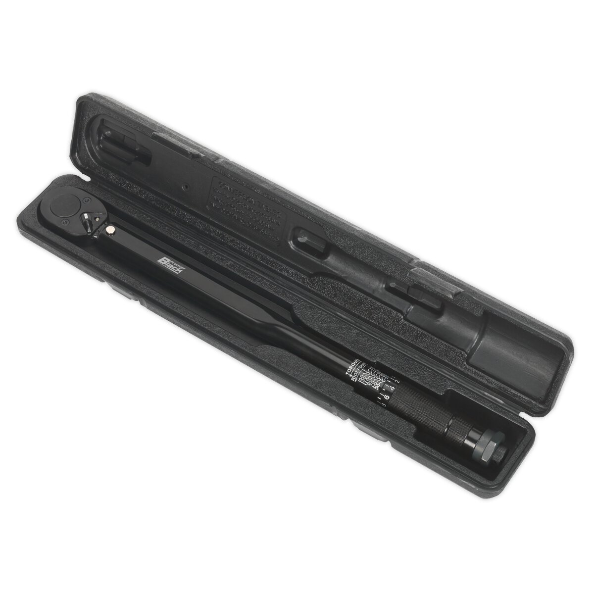 Micrometer Torque Wrench 1/2"Sq Drive Calibrated Black Series