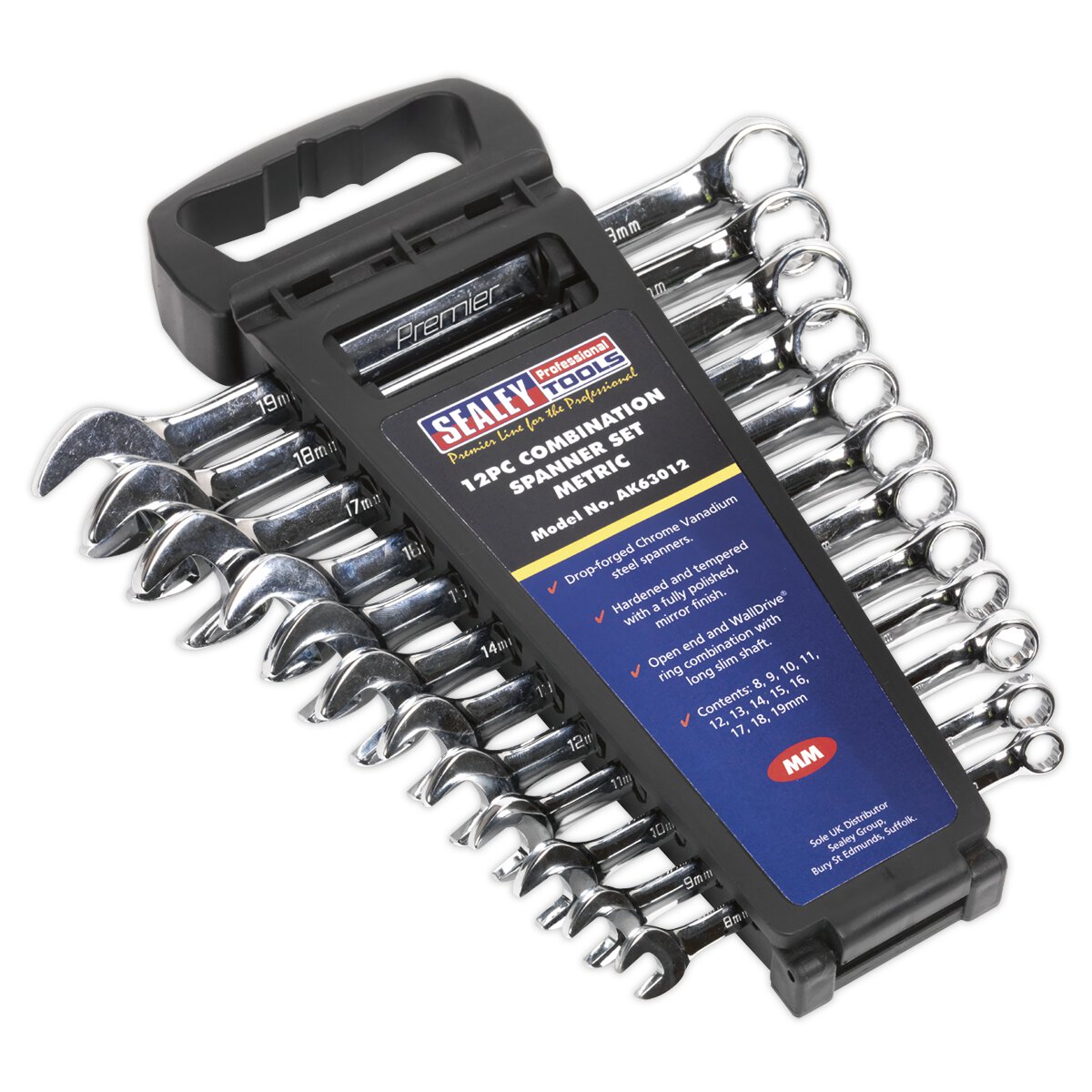 Combination Spanner Set 12pc Metric