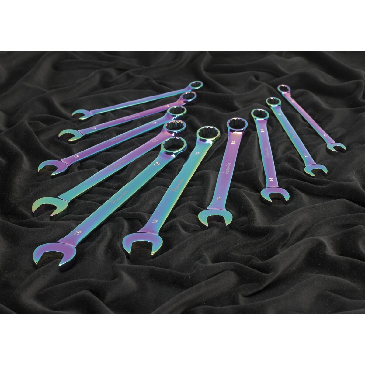 Combination Spanner Set 10pc Metric Titanium Coated