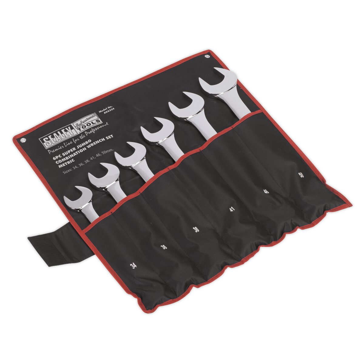 Combination Spanner Set 6pc Super Jumbo Metric