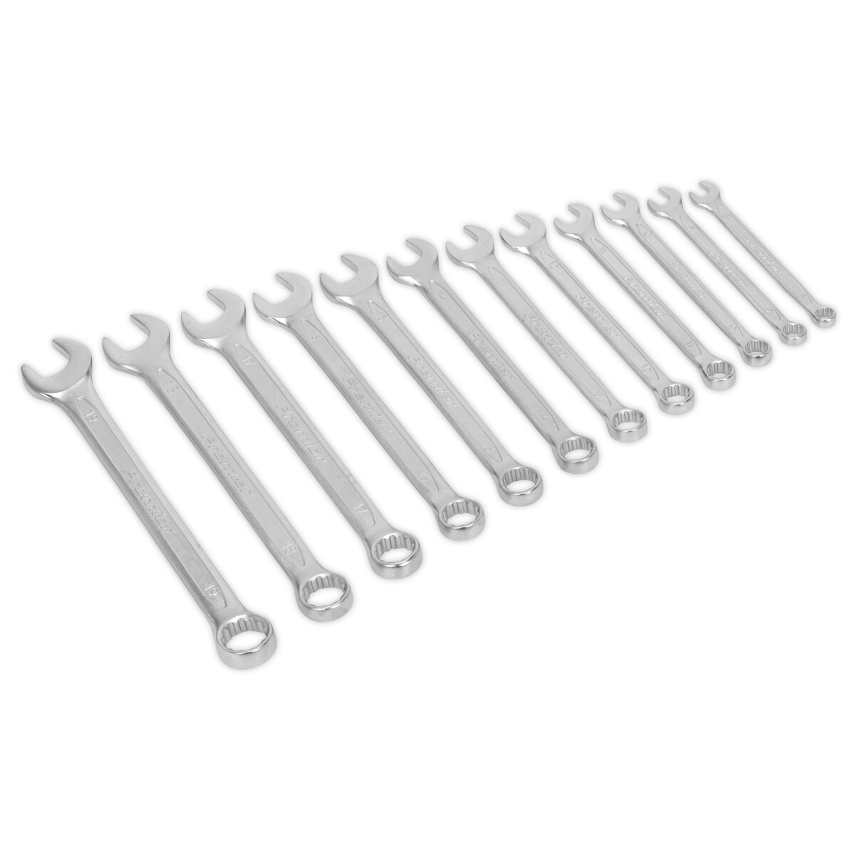 Combination Spanner Set 12pc Cold Stamped Metric