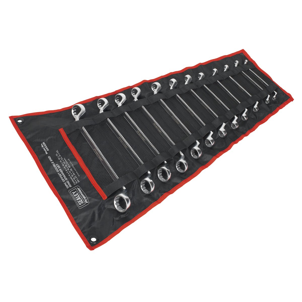 Offset Double End Ring Spanner Set 12pc Metric
