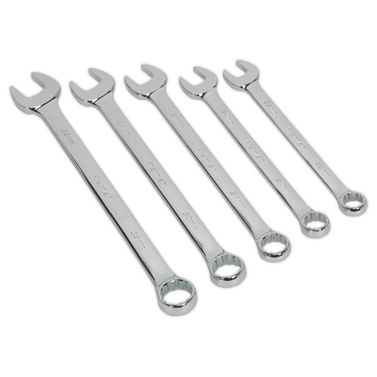 Combination Spanner Set 5pc Jumbo Metric